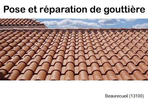 Nettoyage et réparation gouttière pvc Beaurecueil-13100