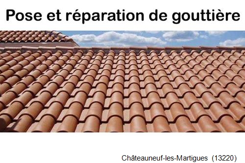 Nettoyage et réparation gouttière pvc Châteauneuf-les-Martigues-13220