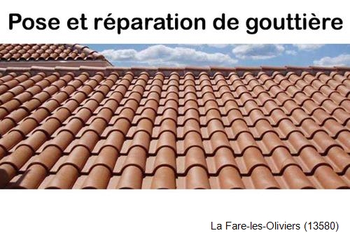 Nettoyage et réparation gouttière pvc La Fare-les-Oliviers-13580