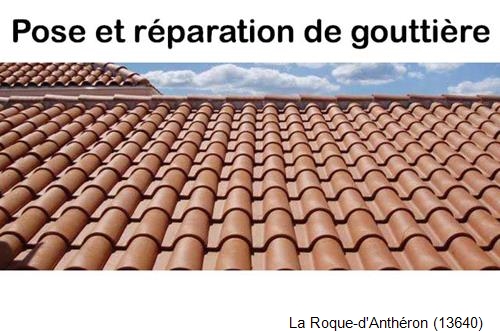 Nettoyage et réparation gouttière pvc La Roque-d'Anthéron-13640