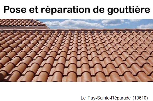 Nettoyage et réparation gouttière pvc Le Puy-Sainte-Réparade-13610