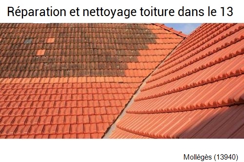 Réparation fuite toiture à Mollégès-13940